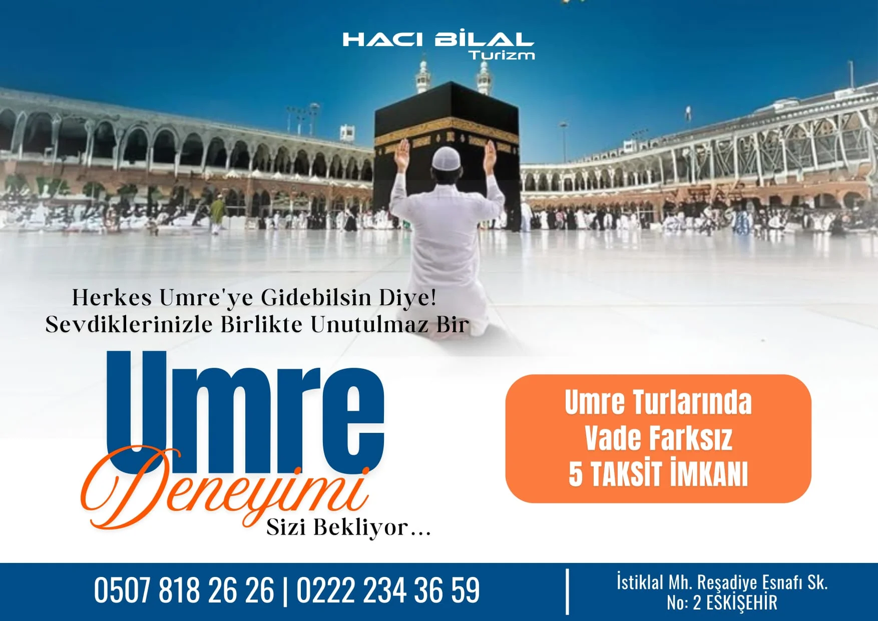 UMRE TURLARINDA 5 TAKSİT